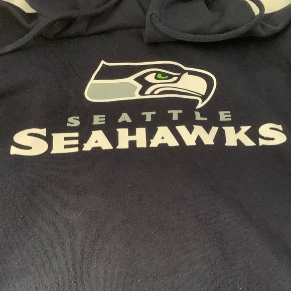 Unisex Seattle Seahawks Blue Hooded Sweatshirt - Picture 2 of 5